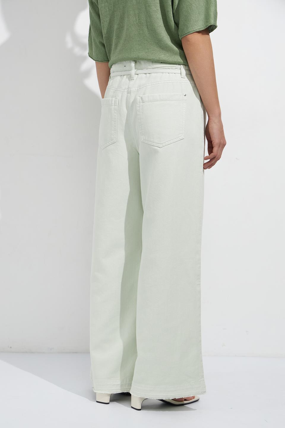 Джинсы палаццо Luisa Cerano мятные