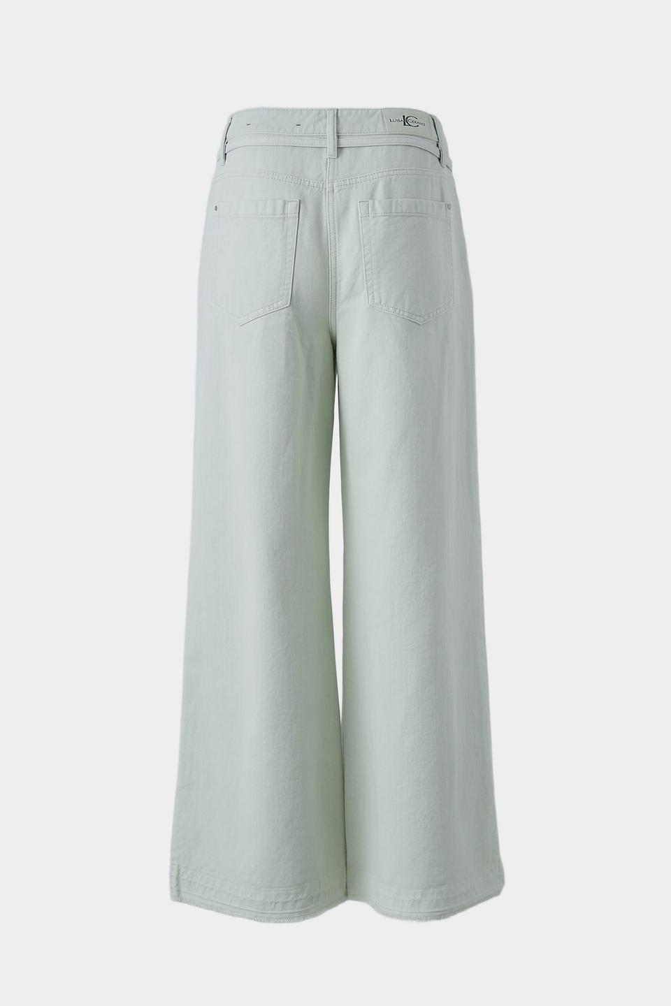 Джинсы палаццо Luisa Cerano мятные