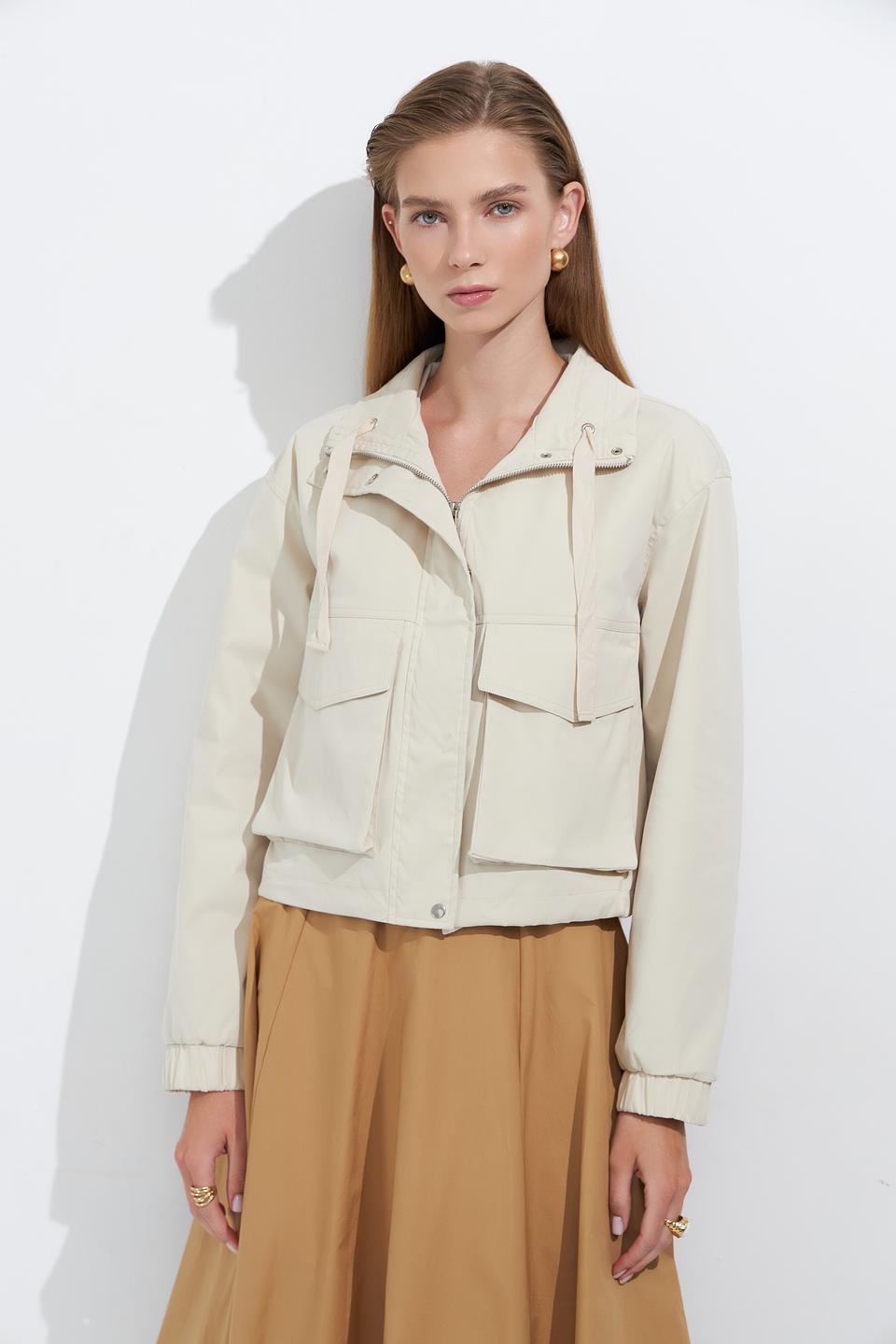 Куртка Broadway бежевая укороченная