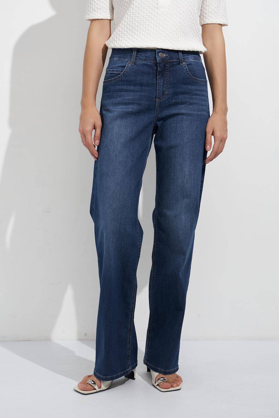 Джинсы Angels прямого кроя синие