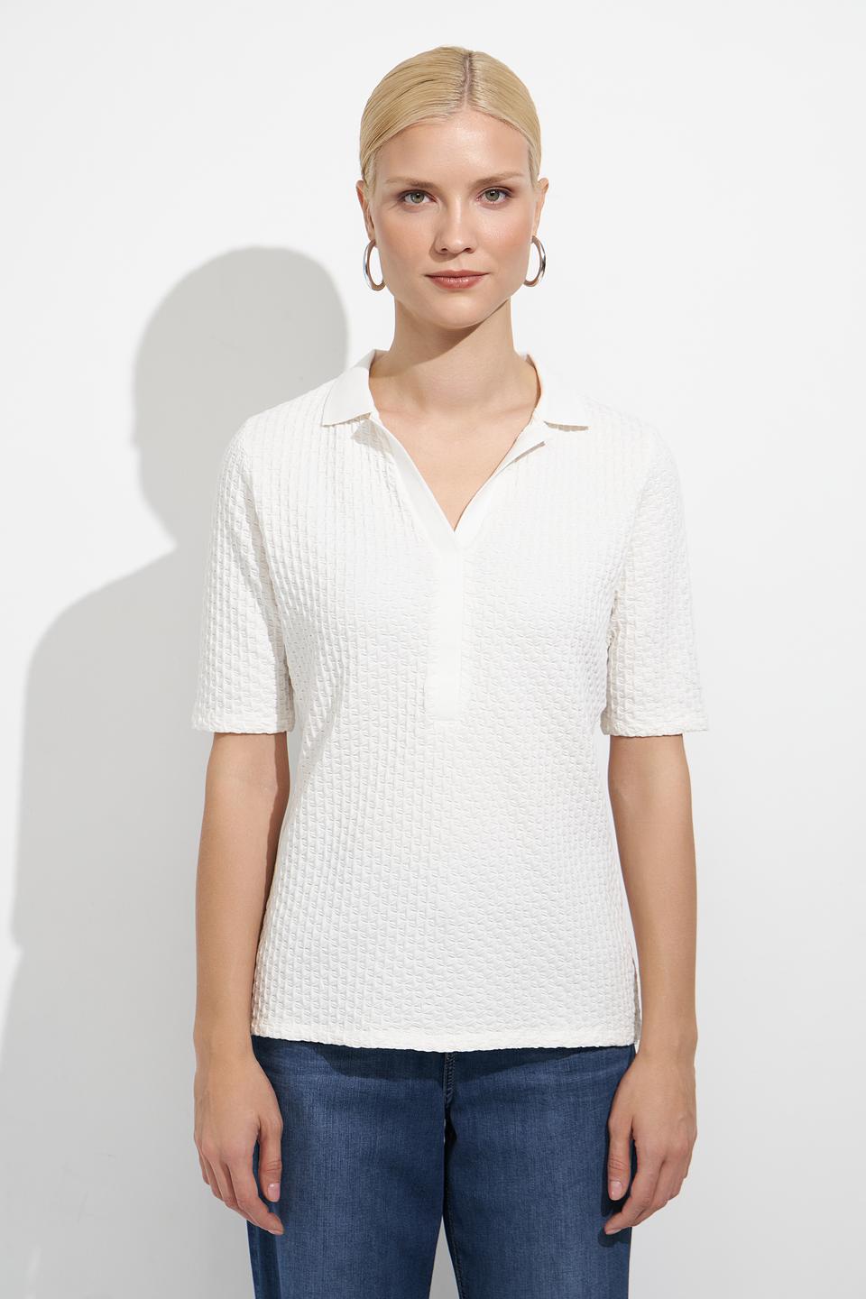 Поло Betty Barclay белое с текстурой