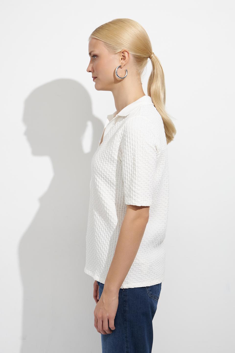 Поло Betty Barclay белое с текстурой