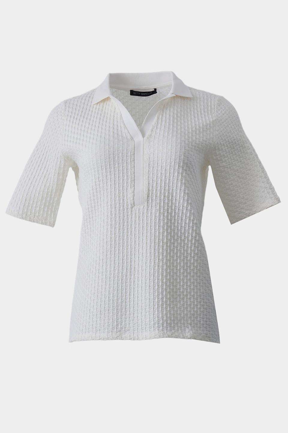 Поло Betty Barclay белое с текстурой