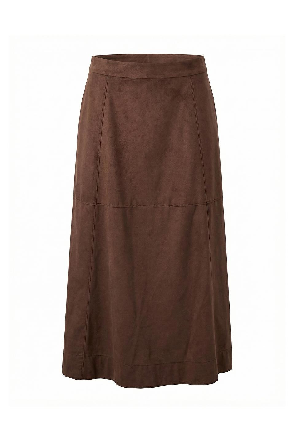 Юбка миди Oui коричневая
