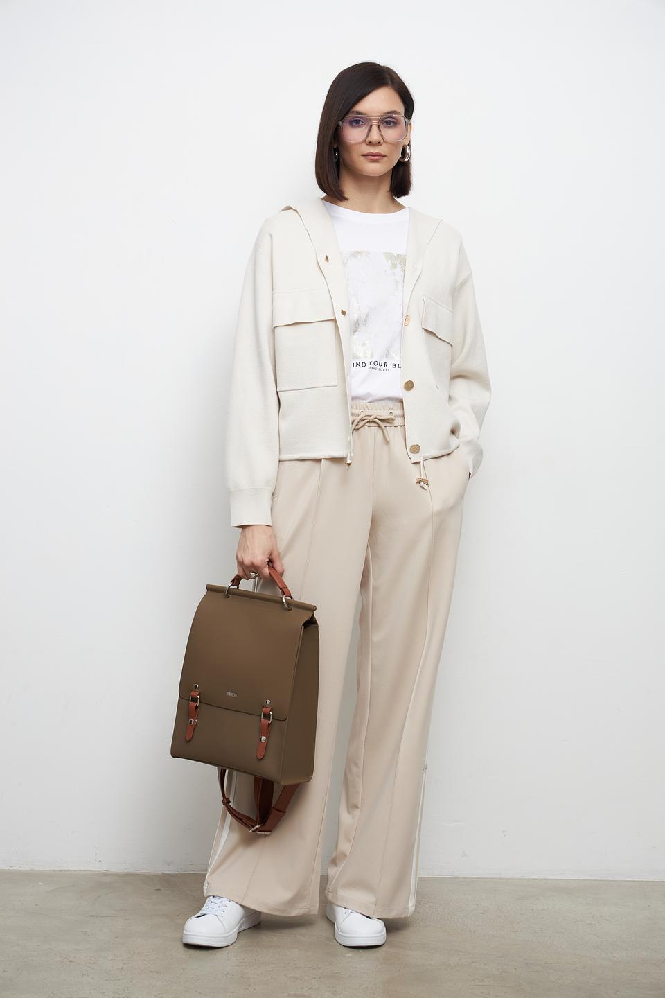 Жакет Lecomte с карманами бежевый