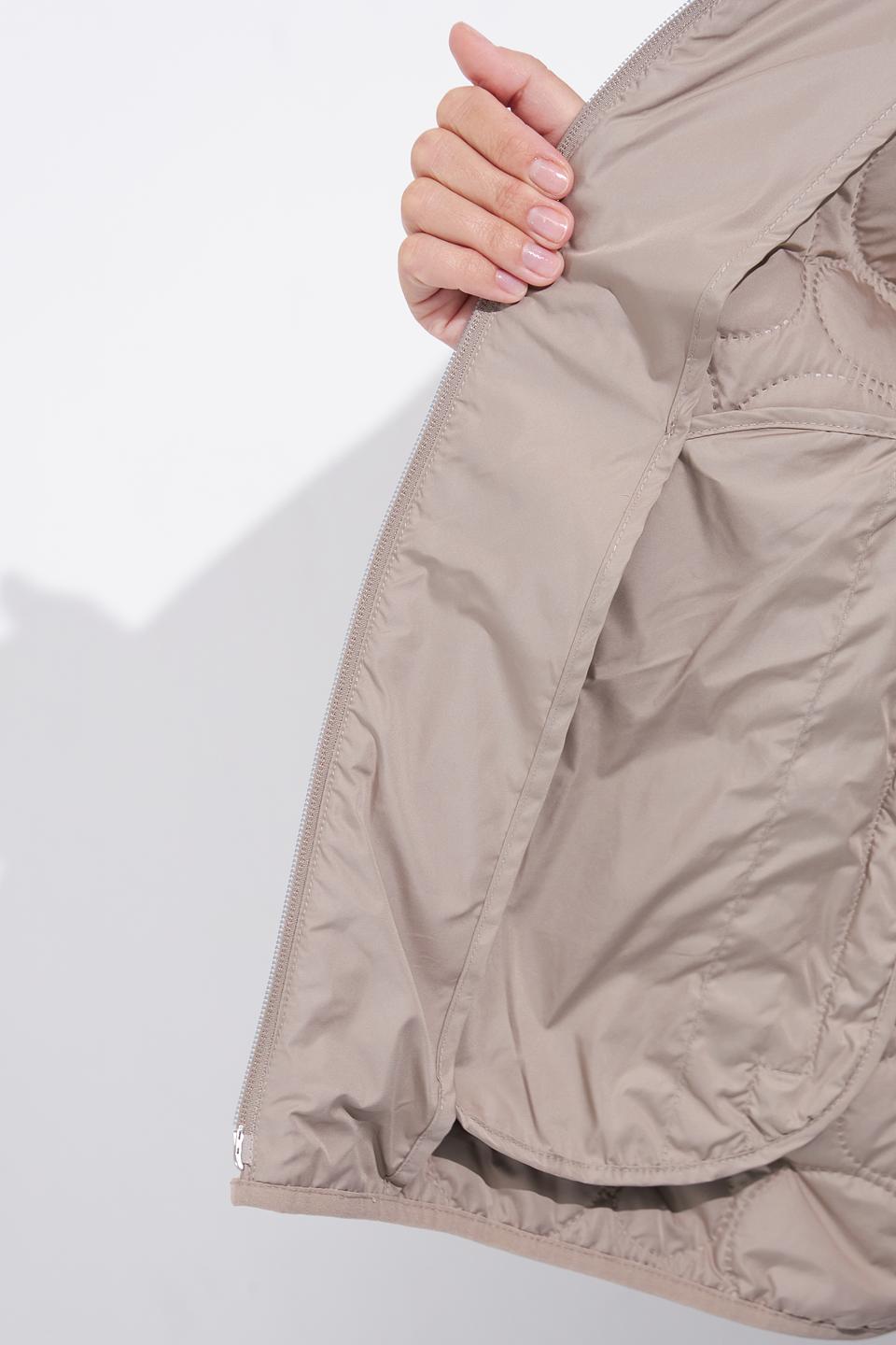 Куртка Lebek стеганая бежевая