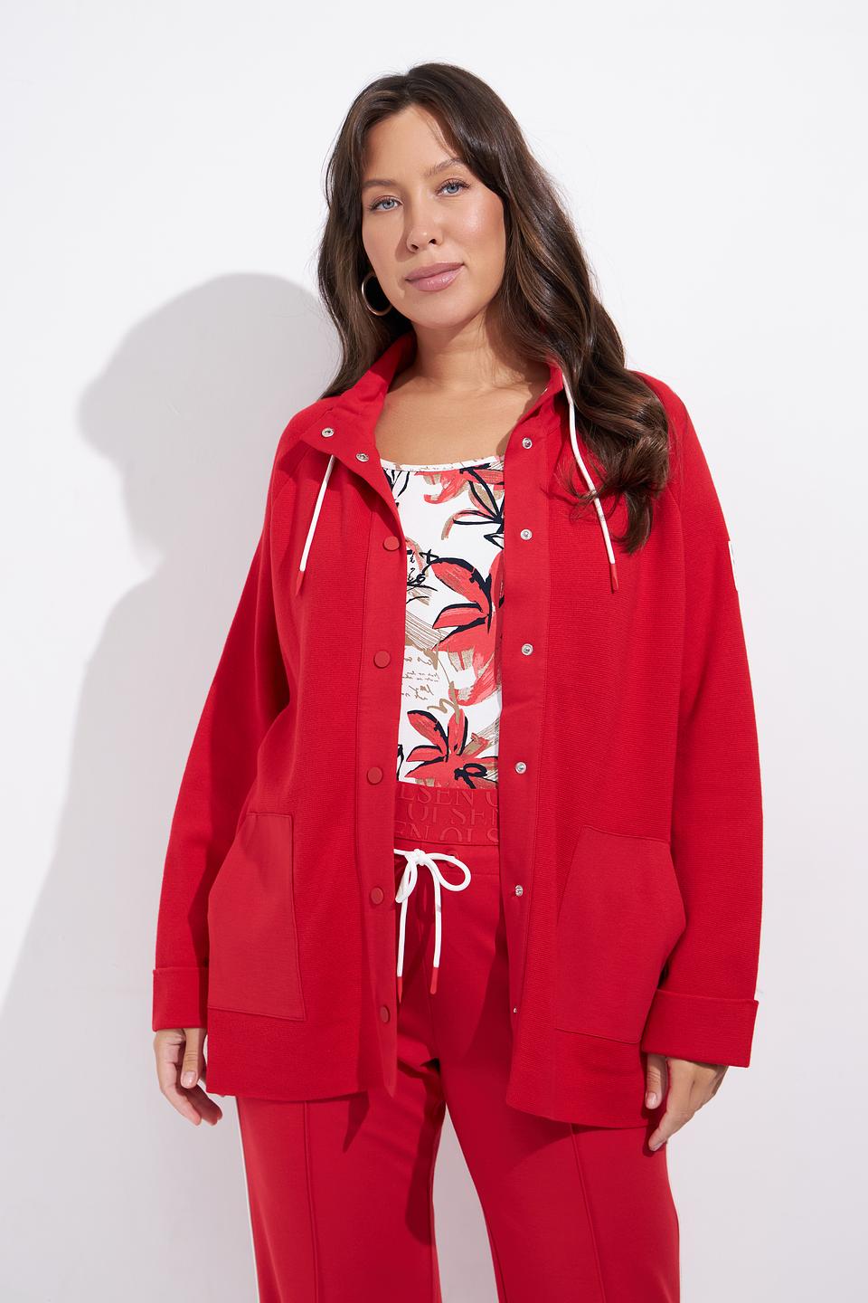 Жакет Olsen красный с отделкой