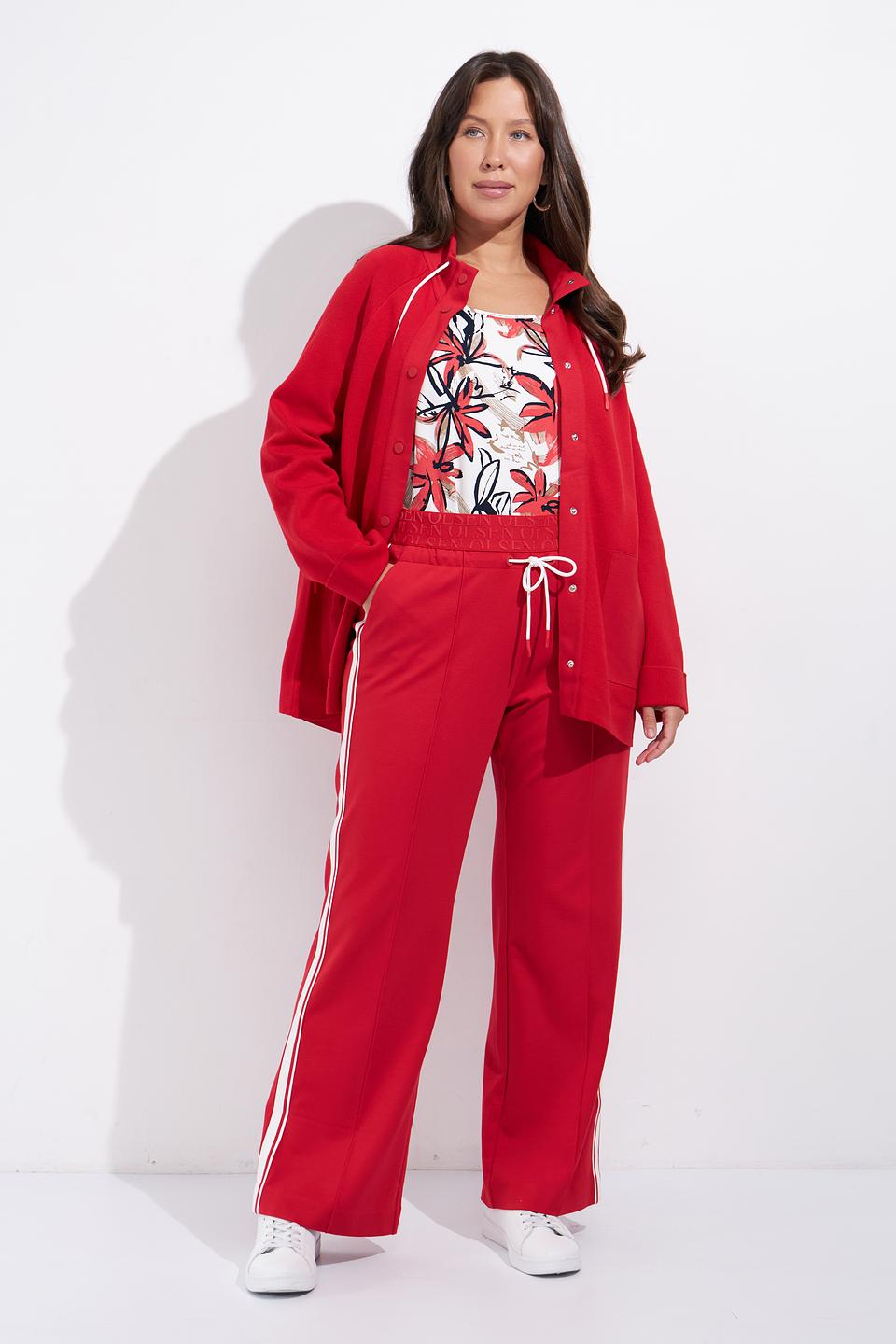 Жакет Olsen красный с отделкой