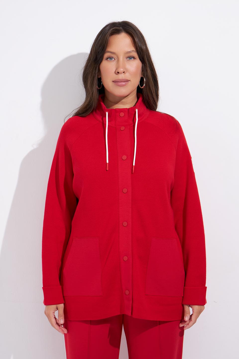 Жакет Olsen красный с отделкой