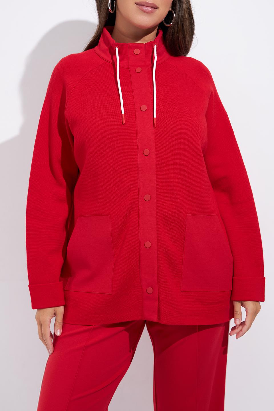 Жакет Olsen красный с отделкой