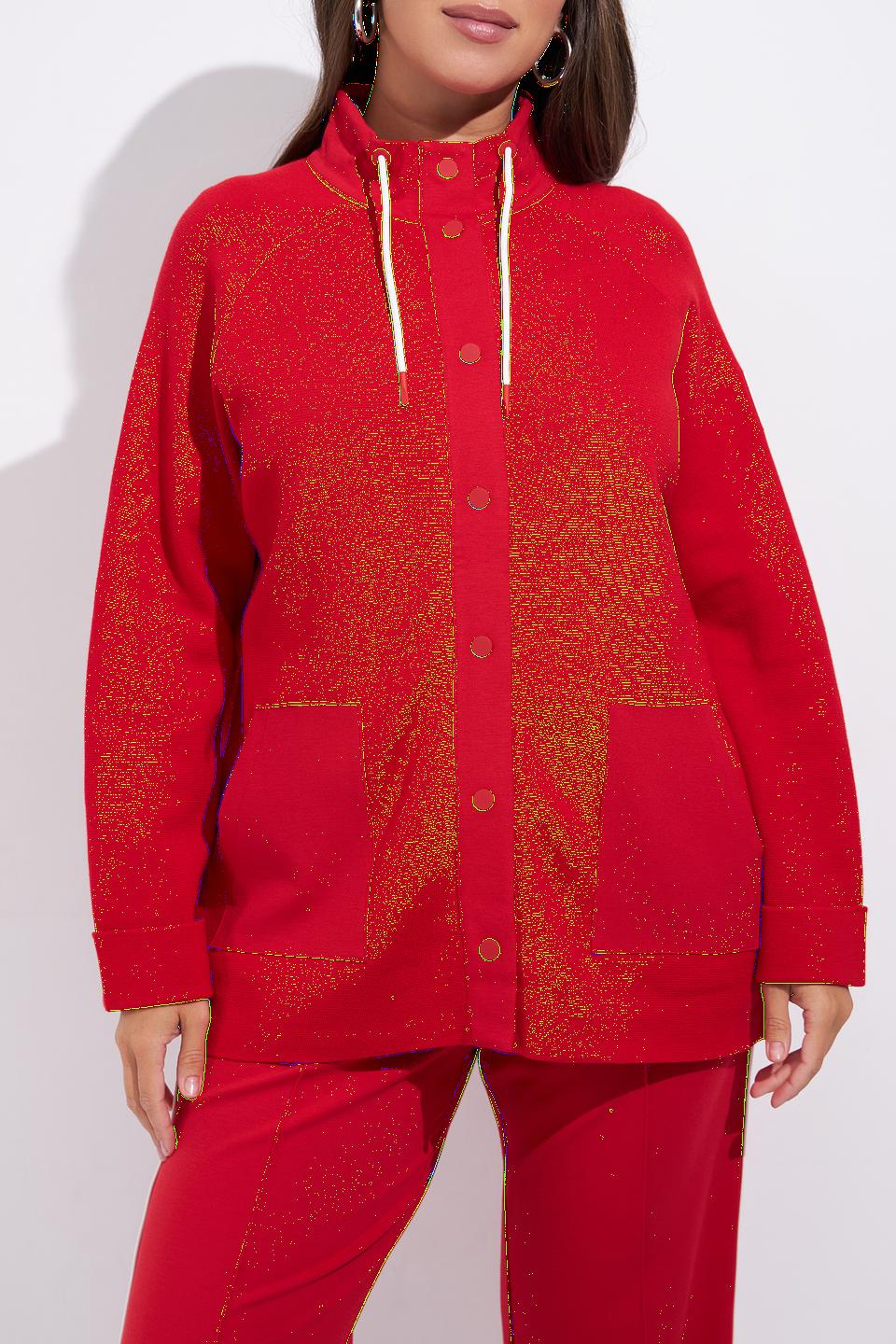 Жакет Olsen красный с отделкой