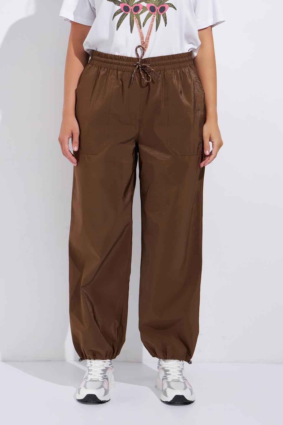 Брюки Lecomte коричневые спортивные