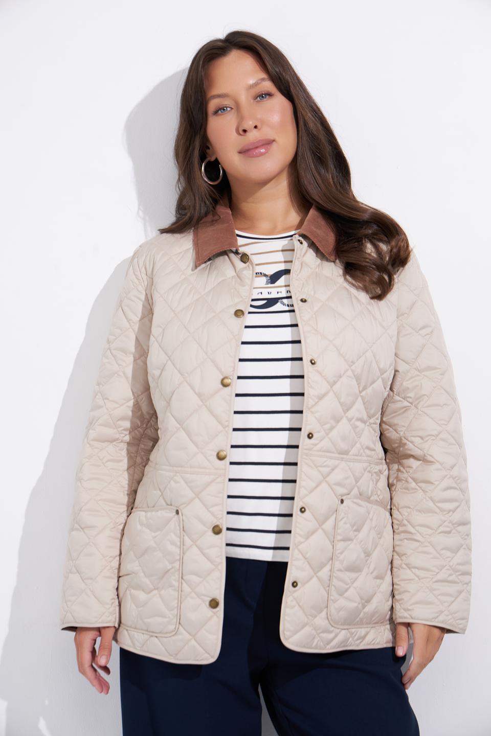 Куртка стеганая Betty Barclay бежевая