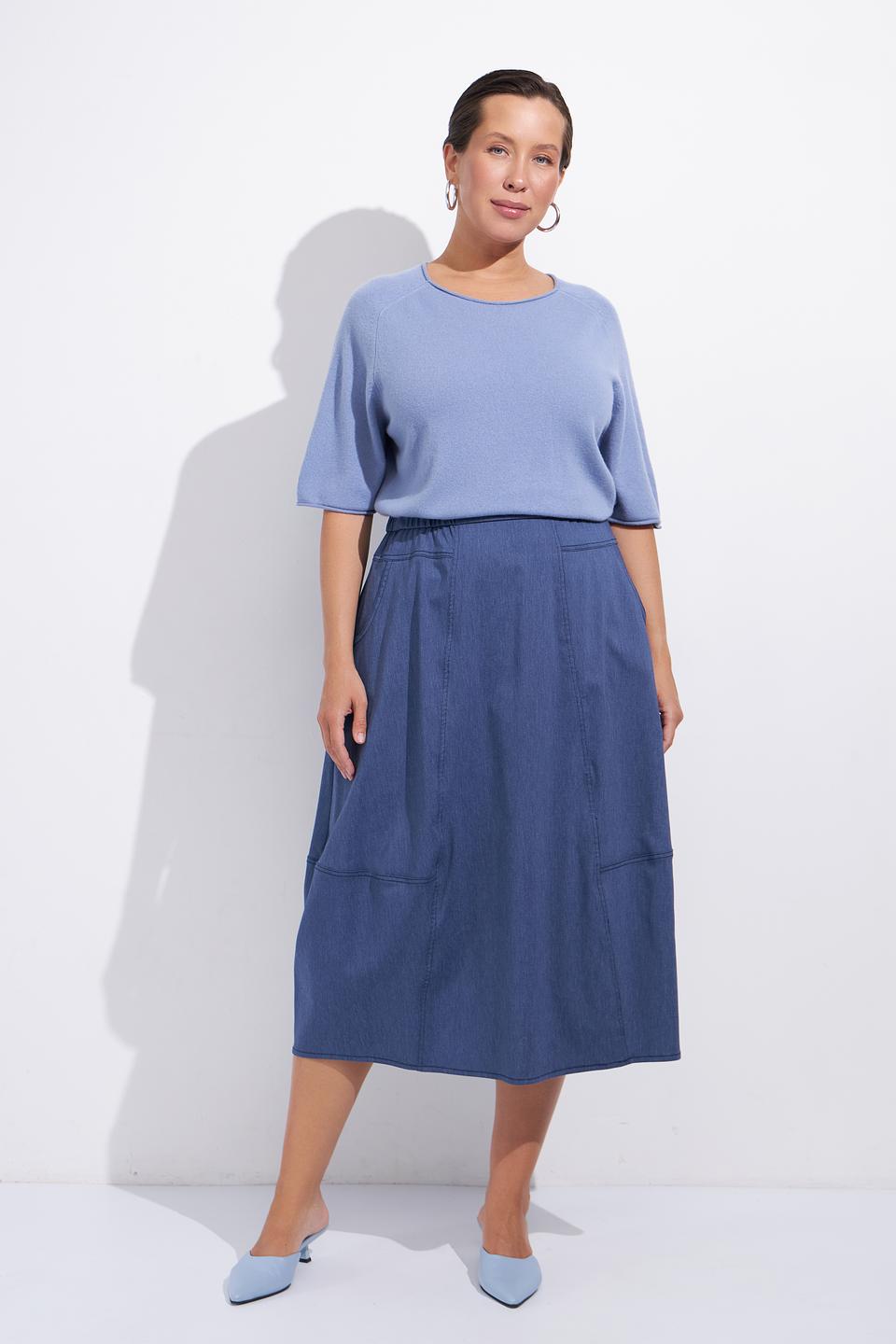 Пуловер Luisa Cerano голубой с рукавом 3/4