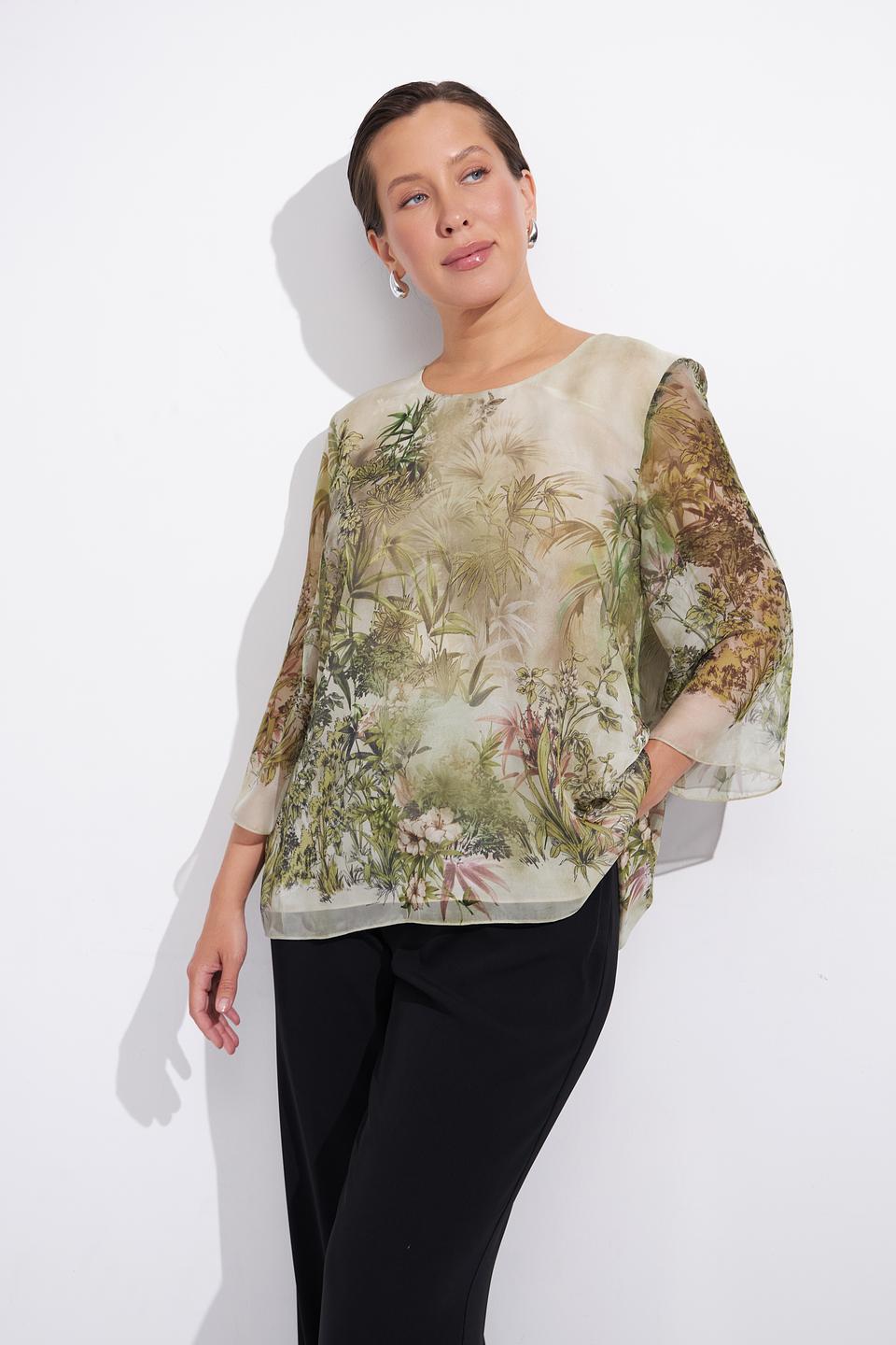 Блуза Gaia с тропическим принтом