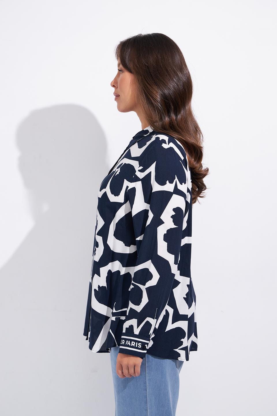 Блуза Via Appia с цветочным принтом