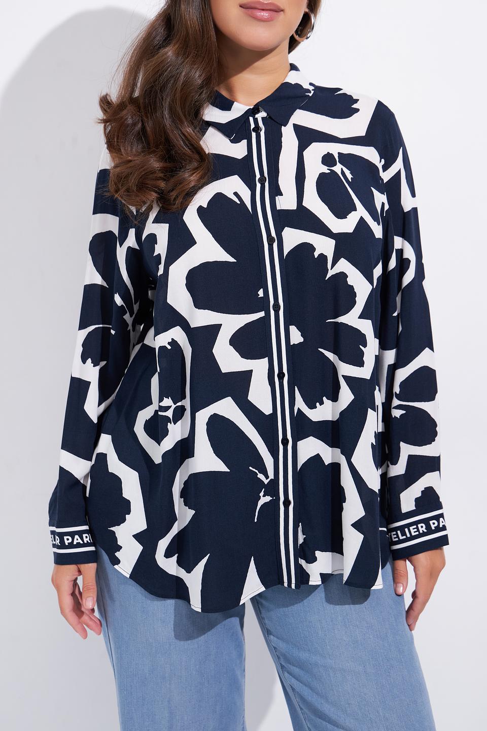 Блуза Via Appia с цветочным принтом