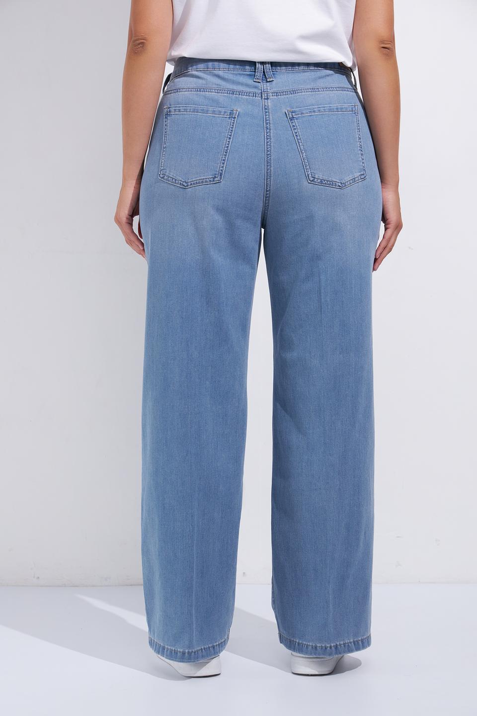 Джинсы Olsen широкие голубые