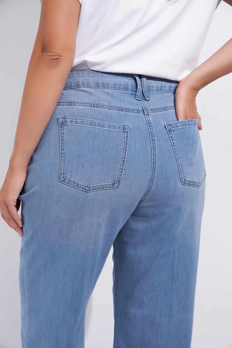 Джинсы Olsen широкие голубые