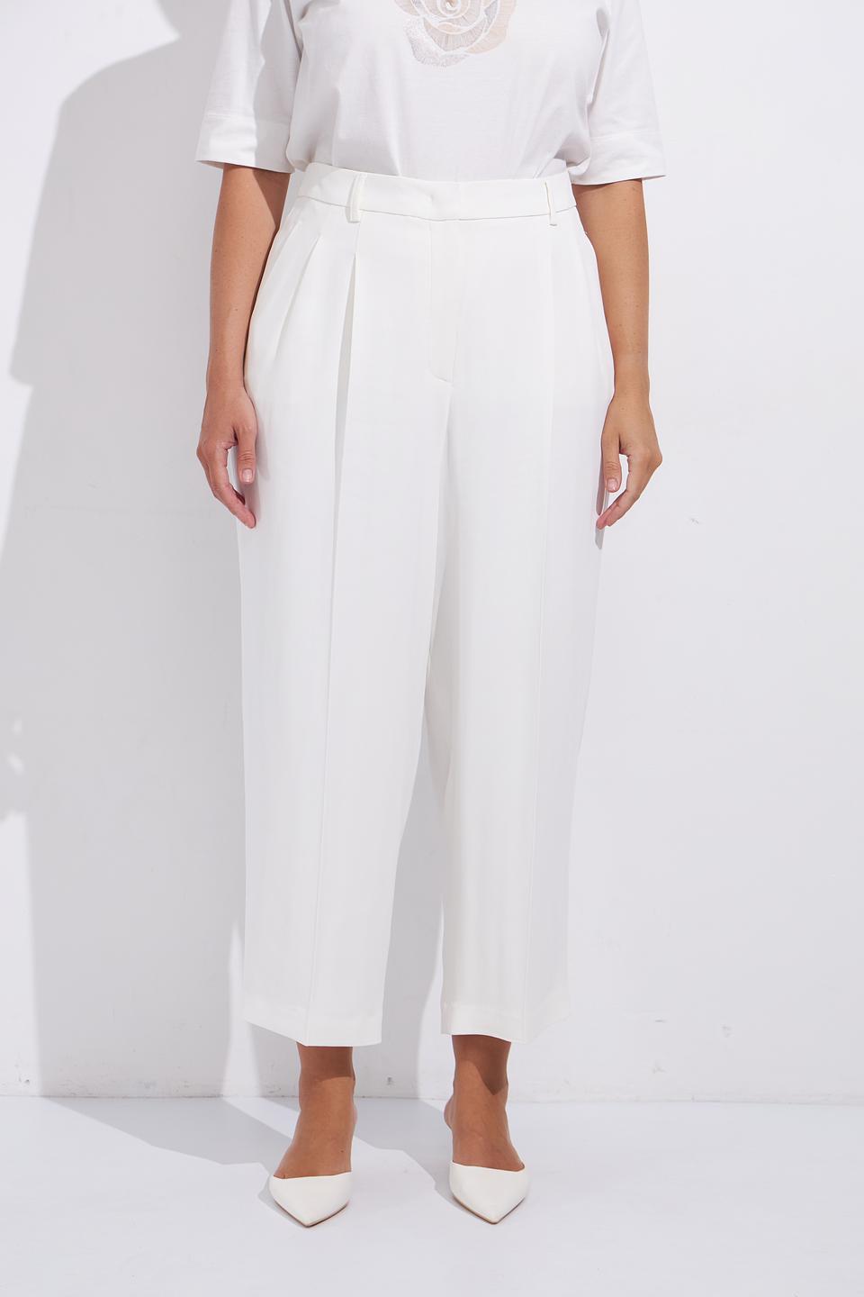 Брюки палаццо Luisa Cerano белые
