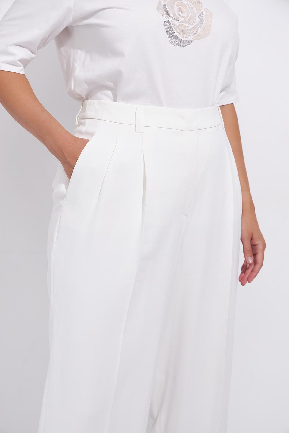Брюки палаццо Luisa Cerano белые