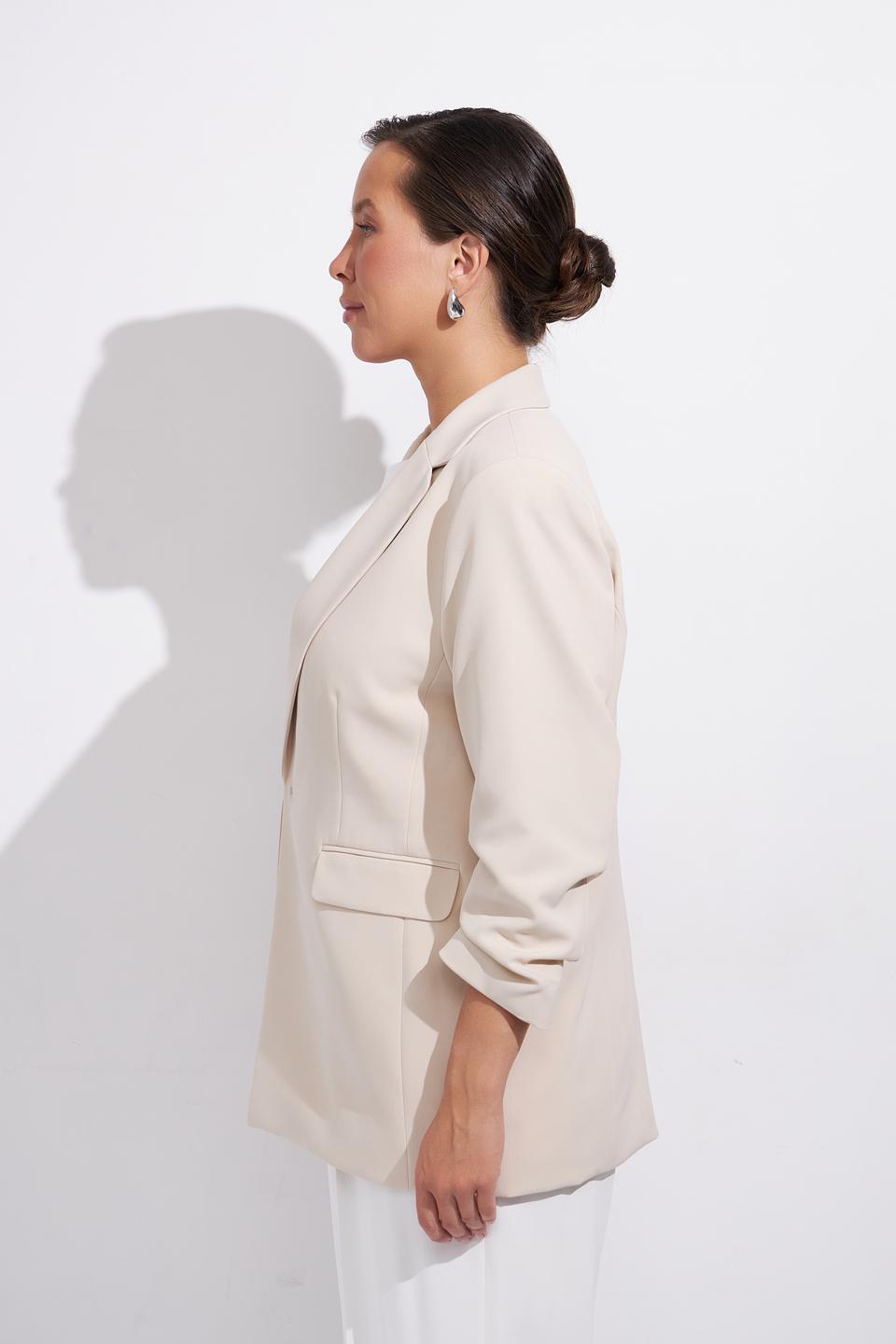 Жакет Bianca бежевый с 3/4 рукавом