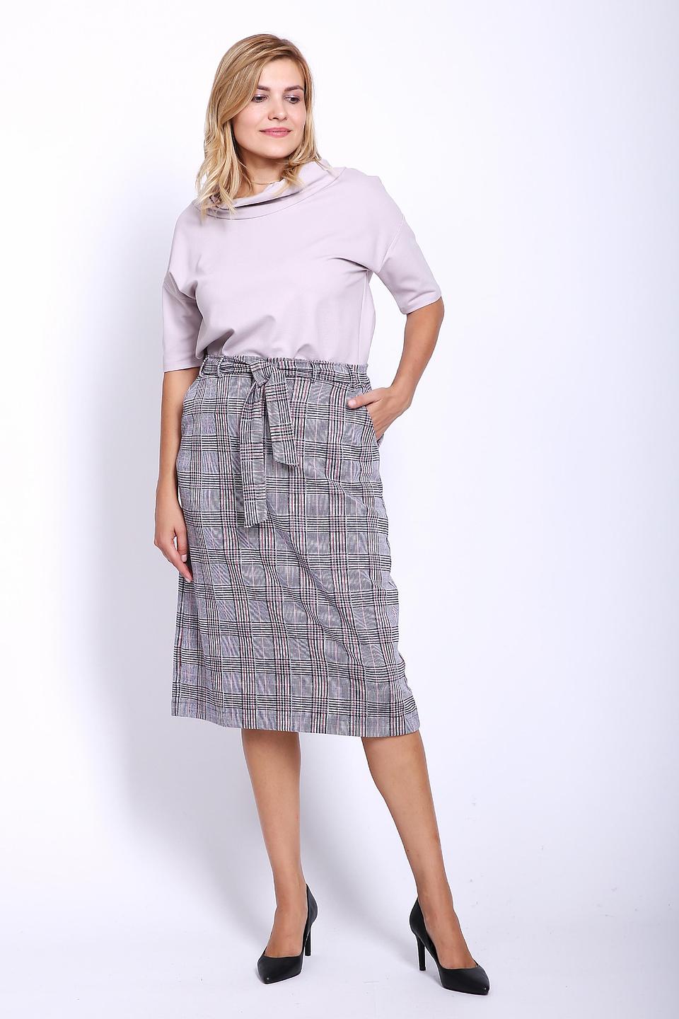 Юбка Gerry Weber в клетку с поясом