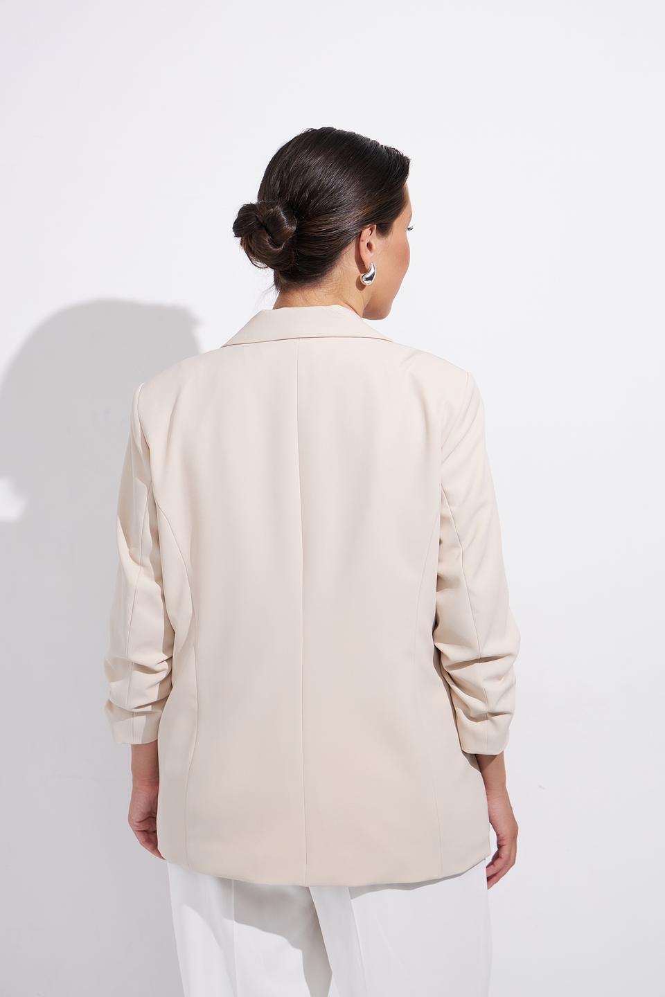 Жакет Bianca бежевый с 3/4 рукавом