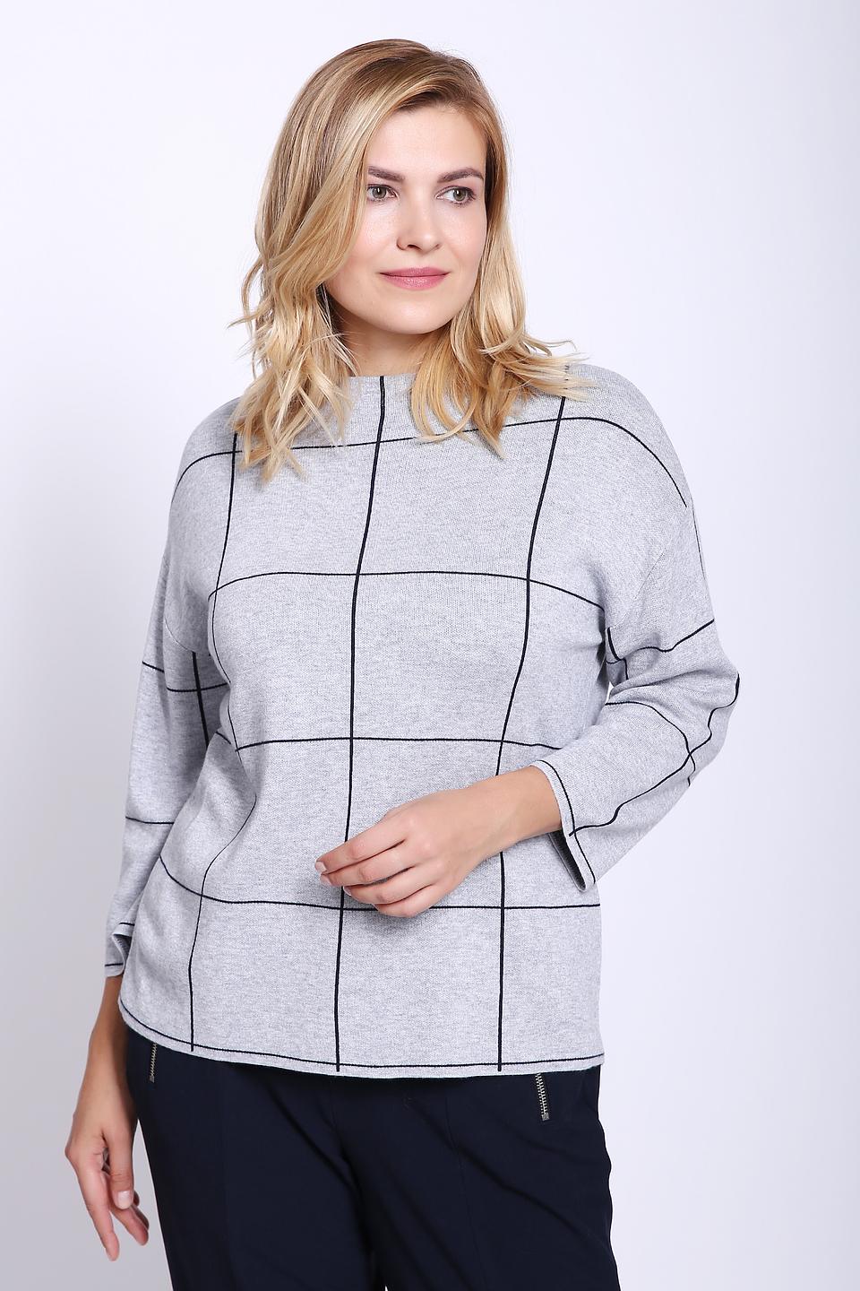 Пуловер Gerry Weber клетка серый