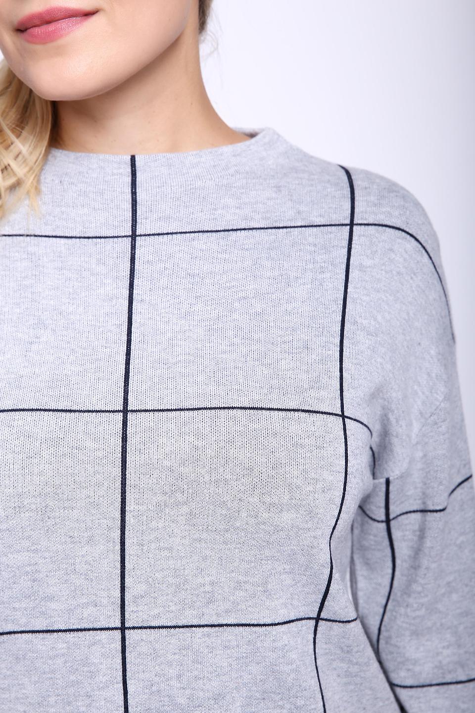 Пуловер Gerry Weber клетка серый