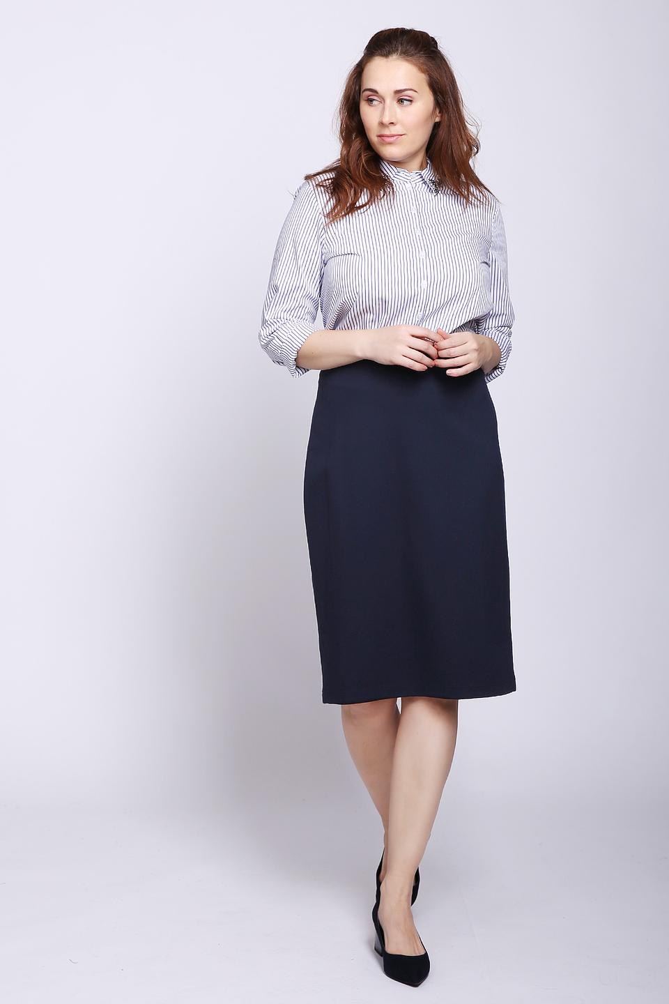Юбка Gerry Weber классического кроя темно-синяя