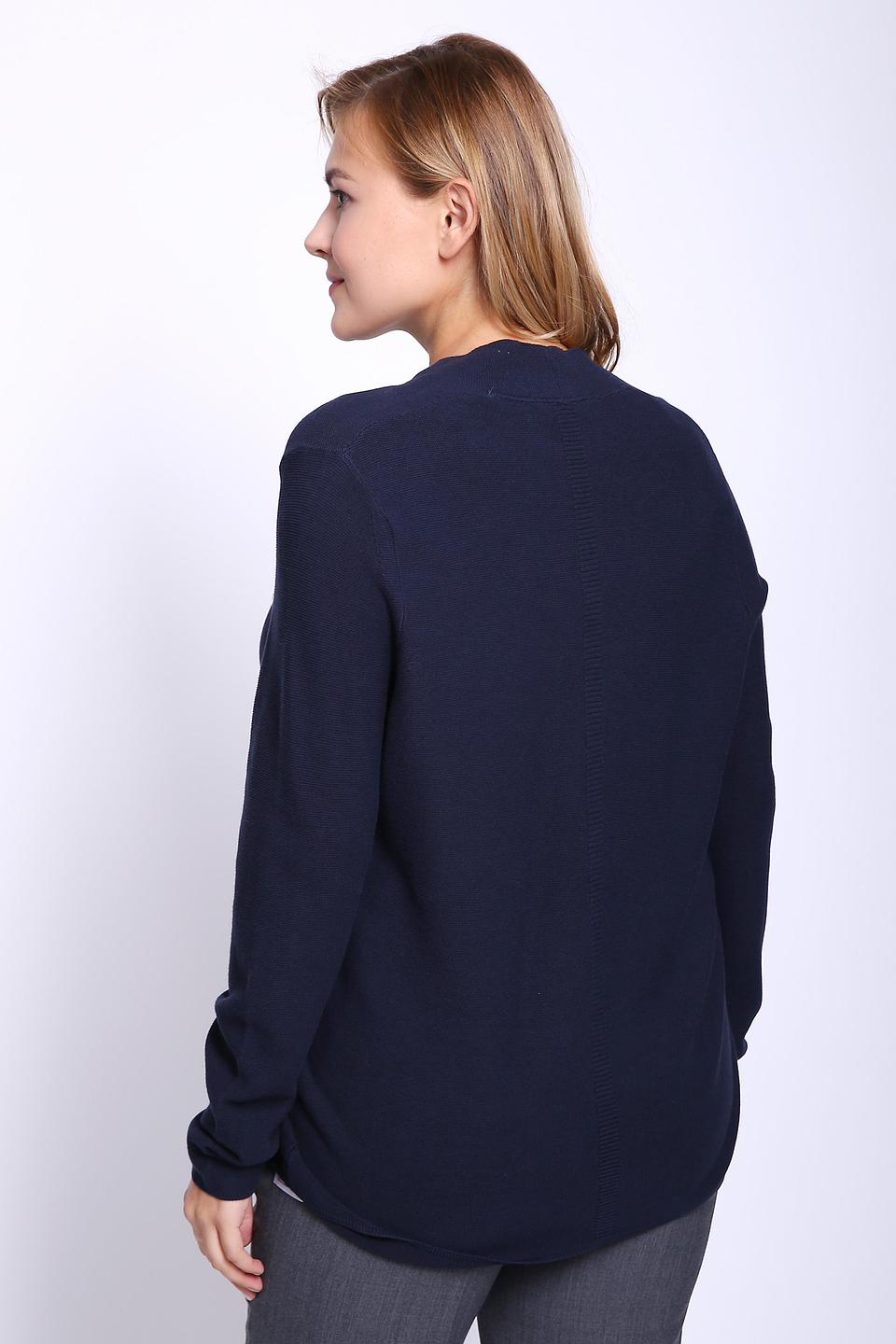 Пуловер Gerry Weber синий V-образный вырез