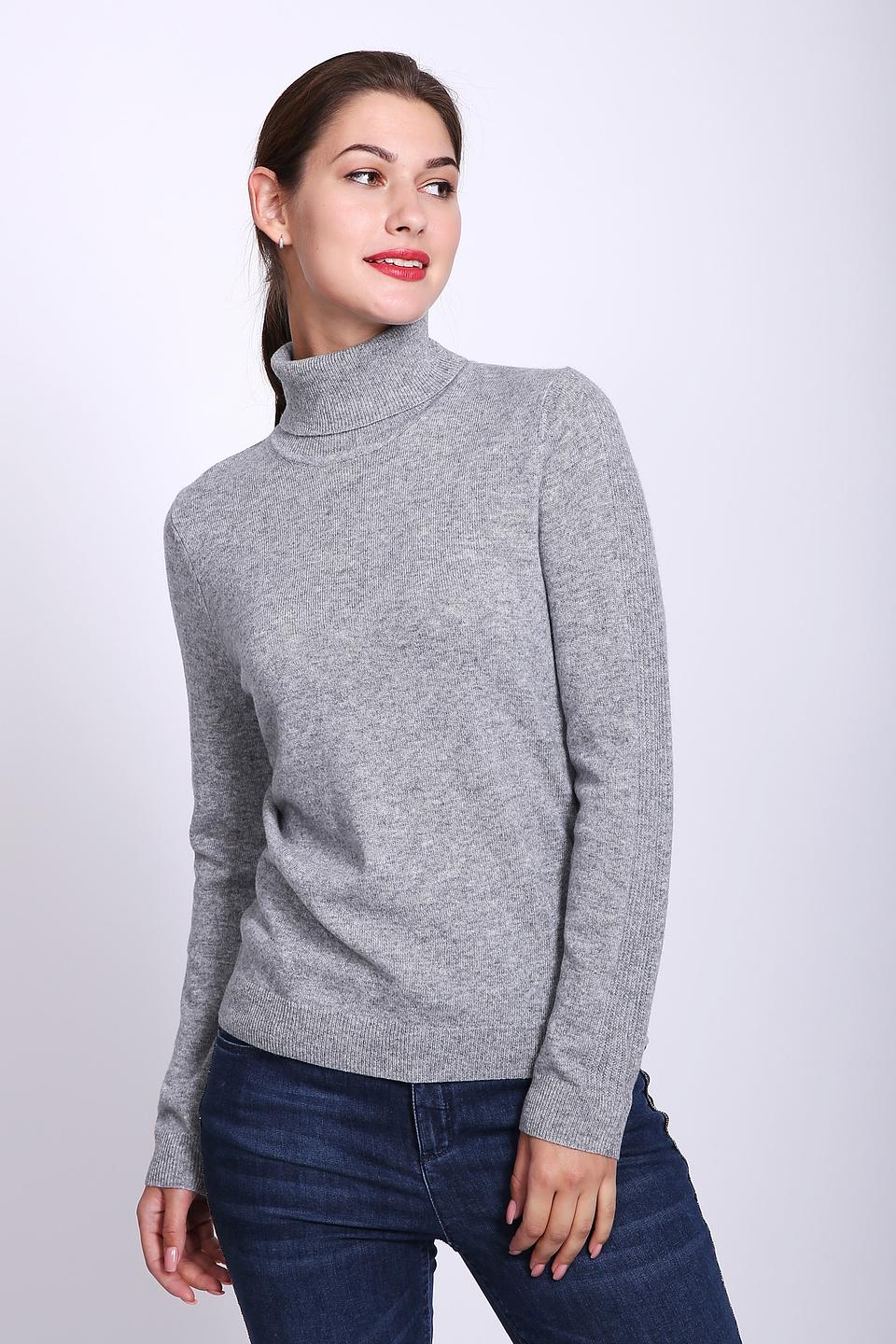 Пуловер Gerry Weber с горлом серый