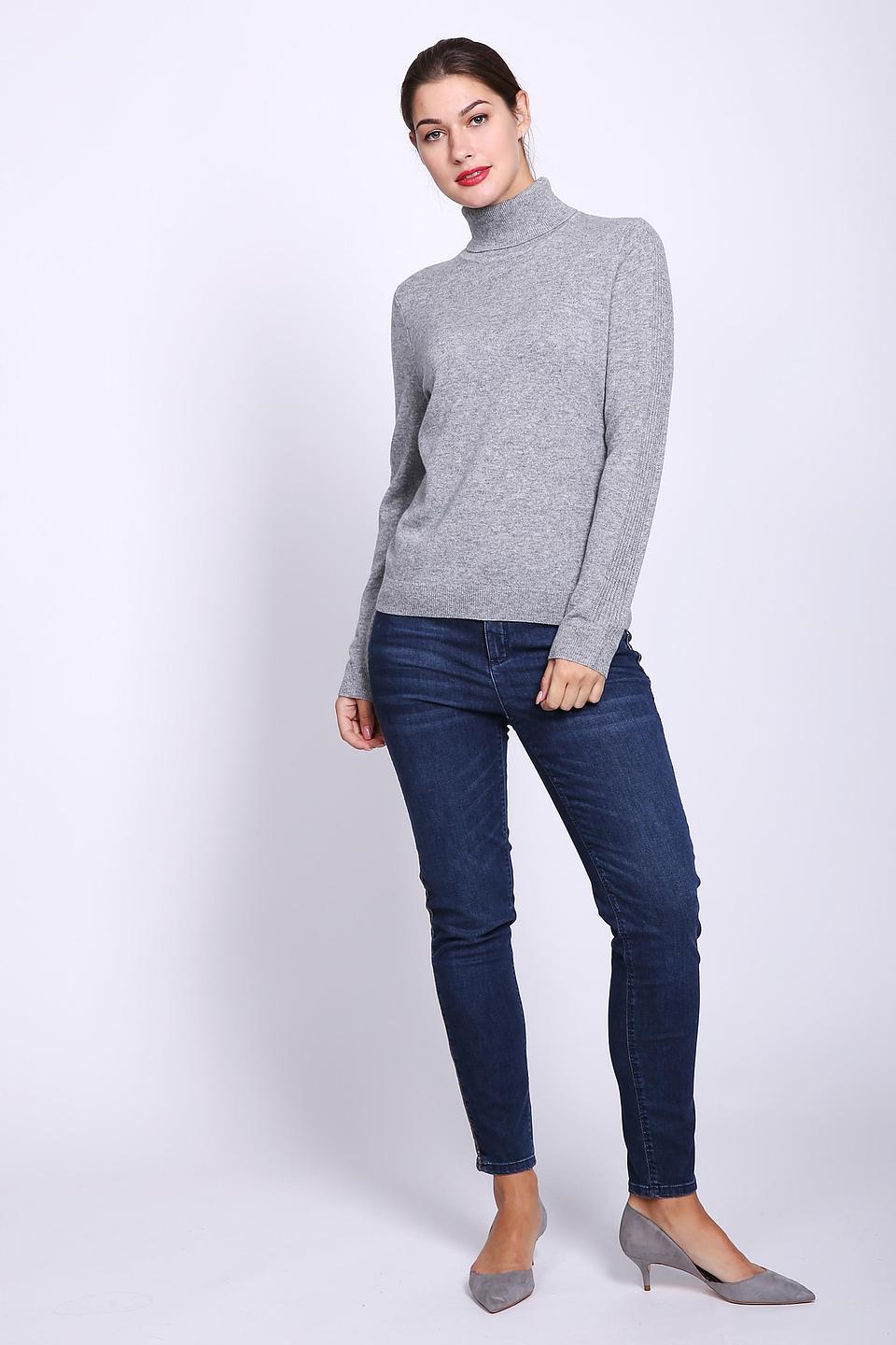 Пуловер Gerry Weber с горлом серый
