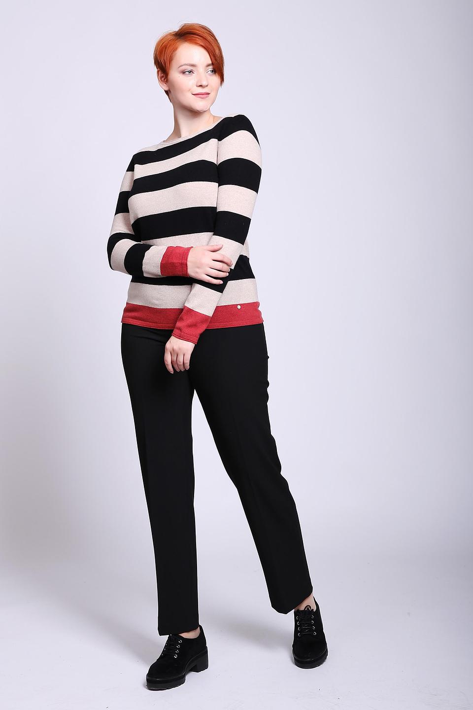 Пуловер Gerry Weber в полоску бежевый