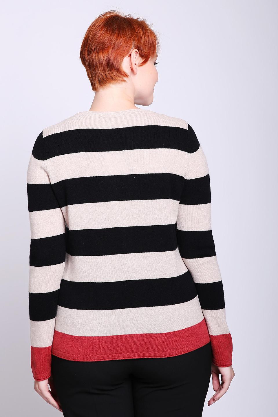 Пуловер Gerry Weber в полоску бежевый