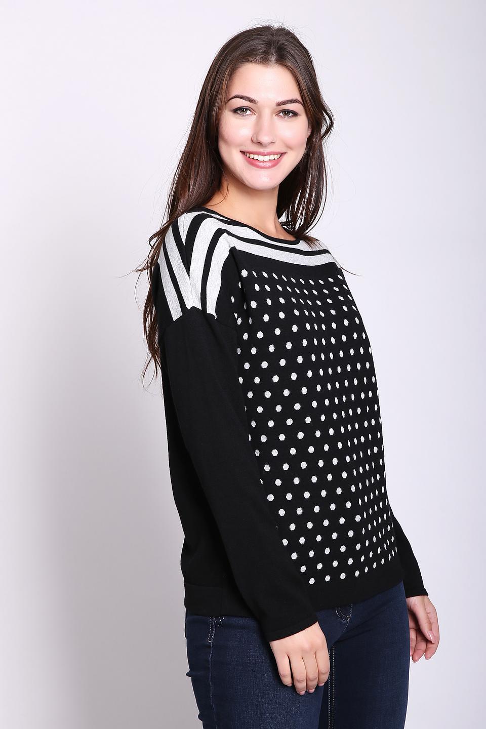 Пуловер Gerry Weber в горошек чёрный