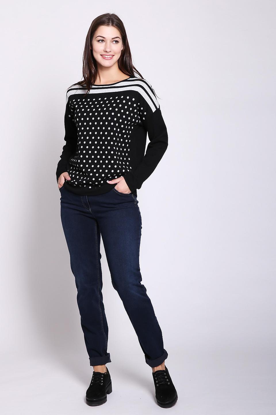 Пуловер Gerry Weber в горошек чёрный