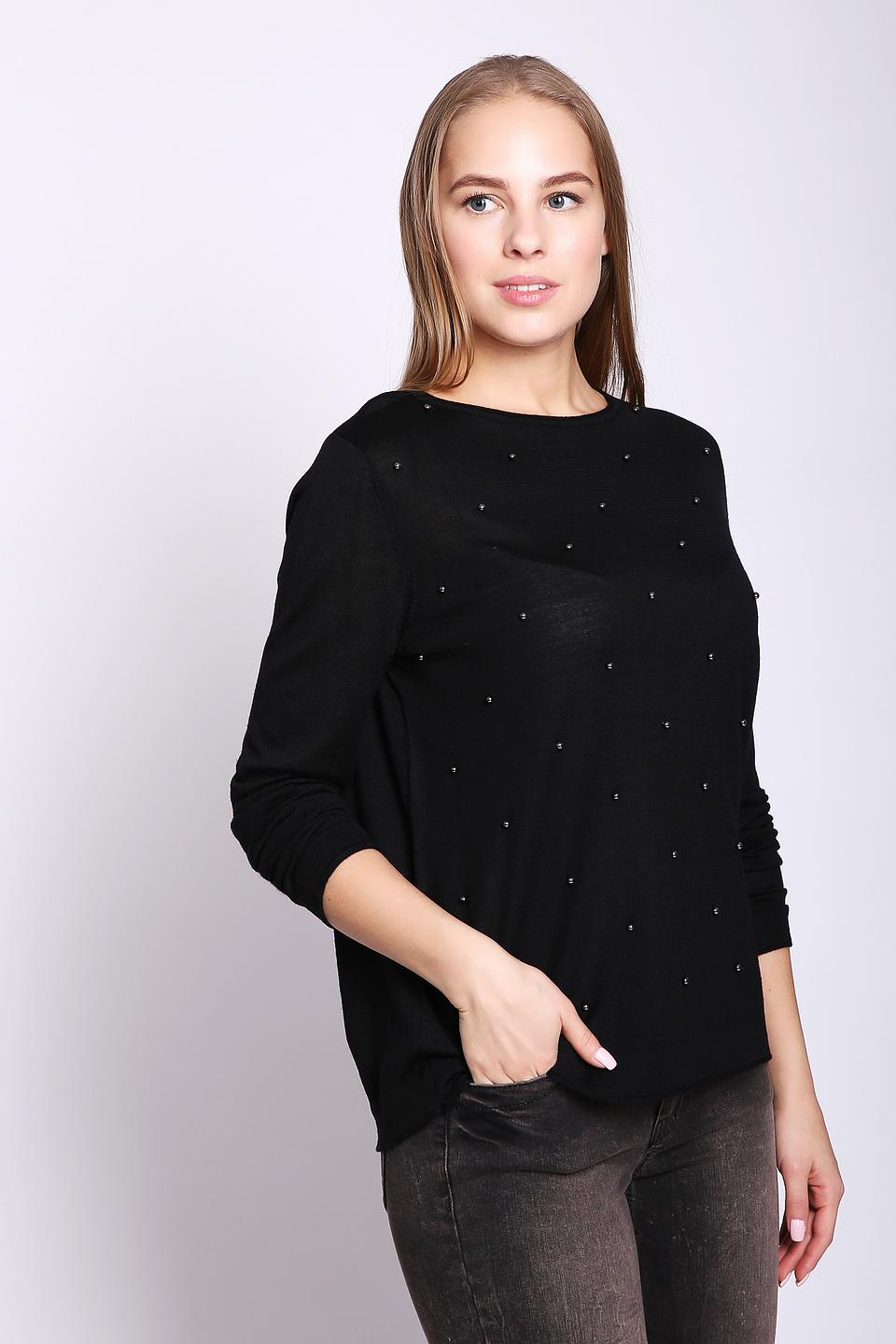 Пуловер Gerry Weber с бусинами чёрный