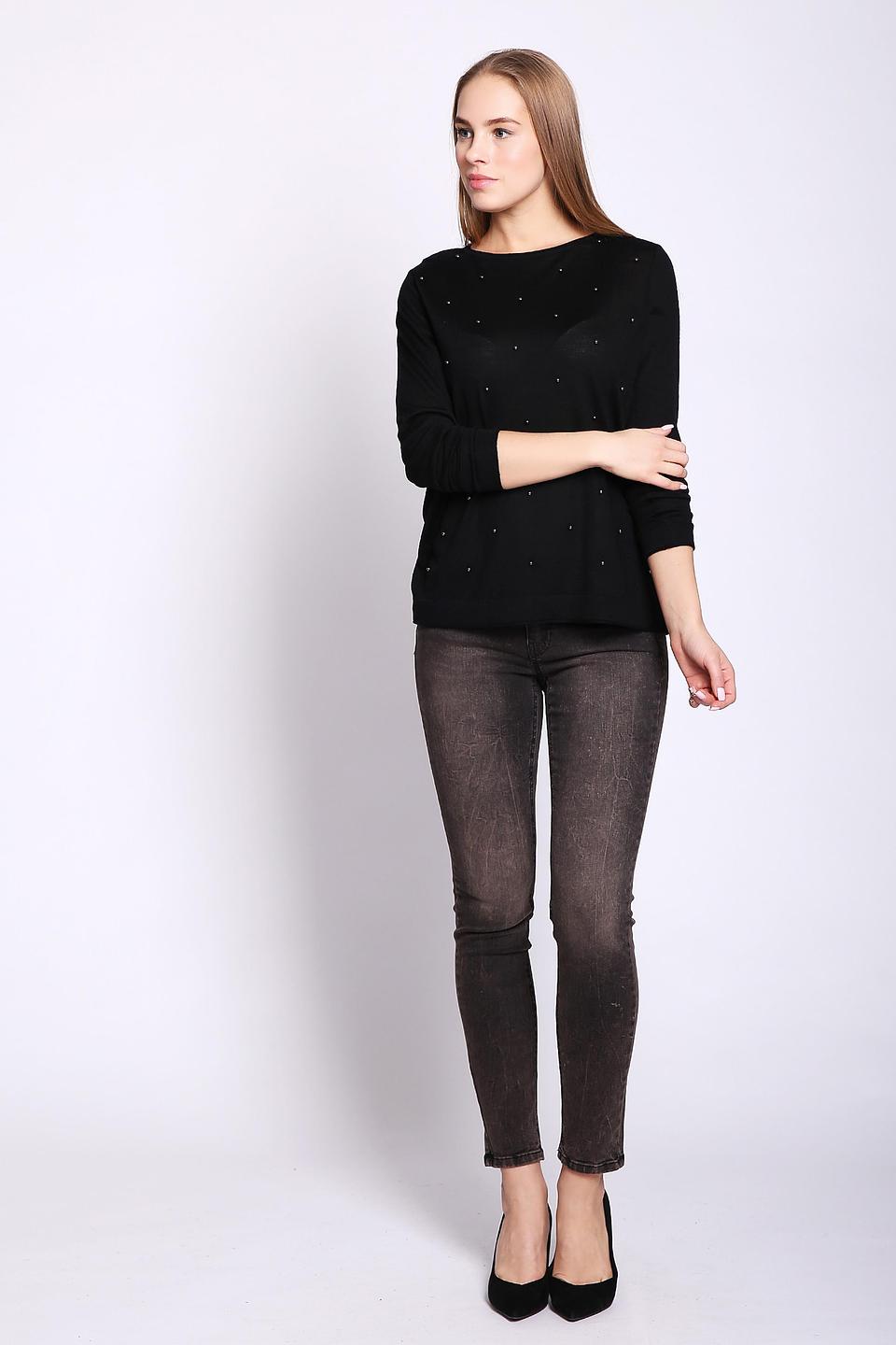 Пуловер Gerry Weber с бусинами чёрный