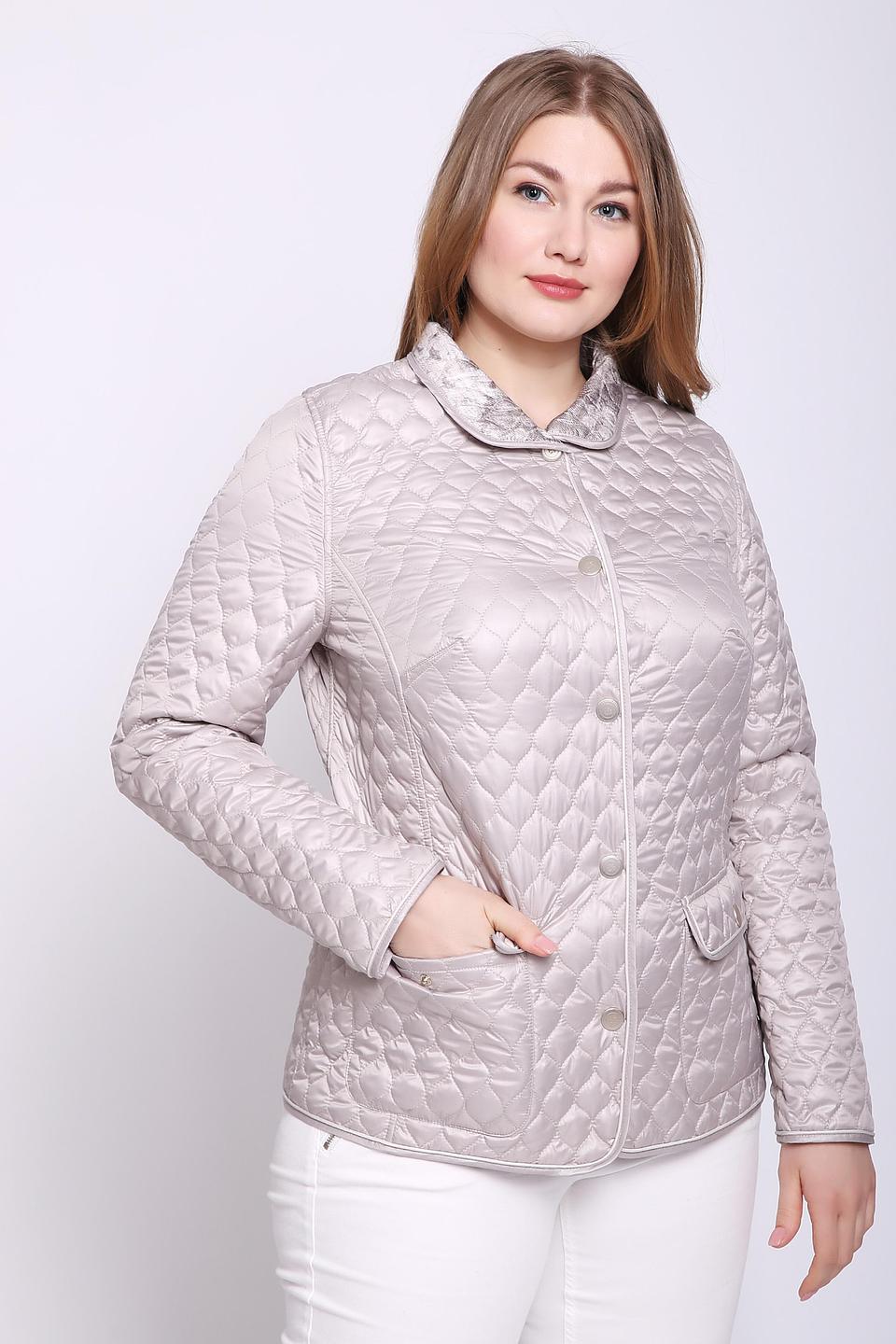 Куртка Lebek стеганая бежевая