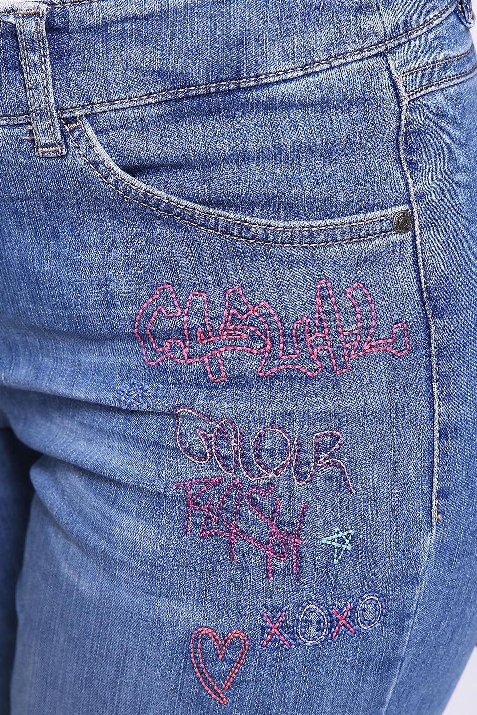 Джинсы Gerry Weber с вышивкой голубые