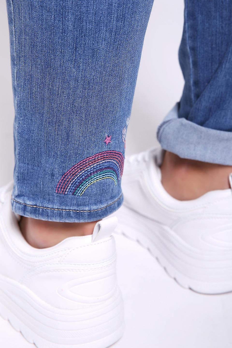 Джинсы Gerry Weber с вышивкой голубые