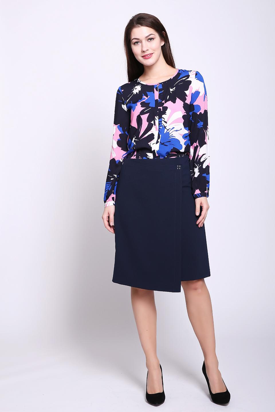 Юбка Gerry Weber темно-синяя с запахом