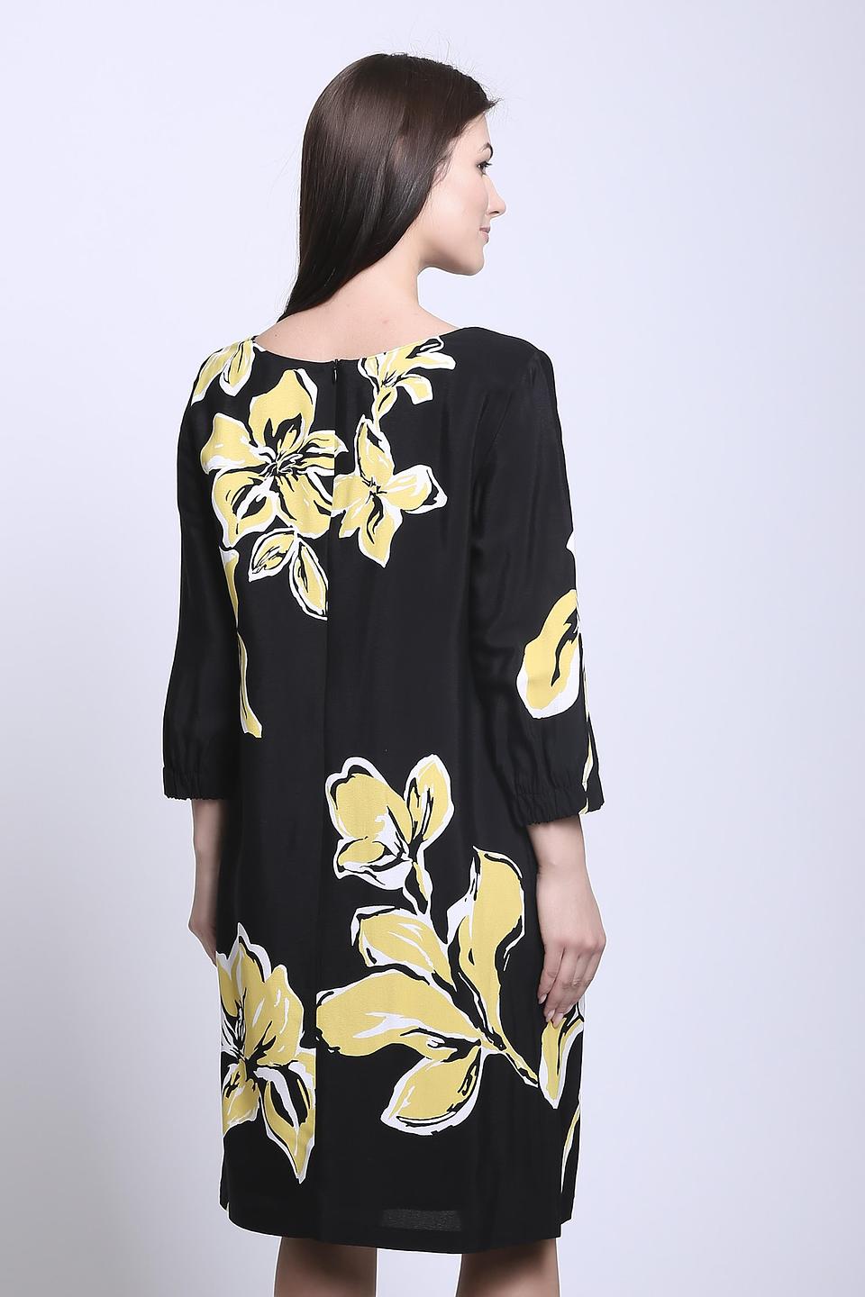 Платье Gerry Weber чёрное с цветочным принтом