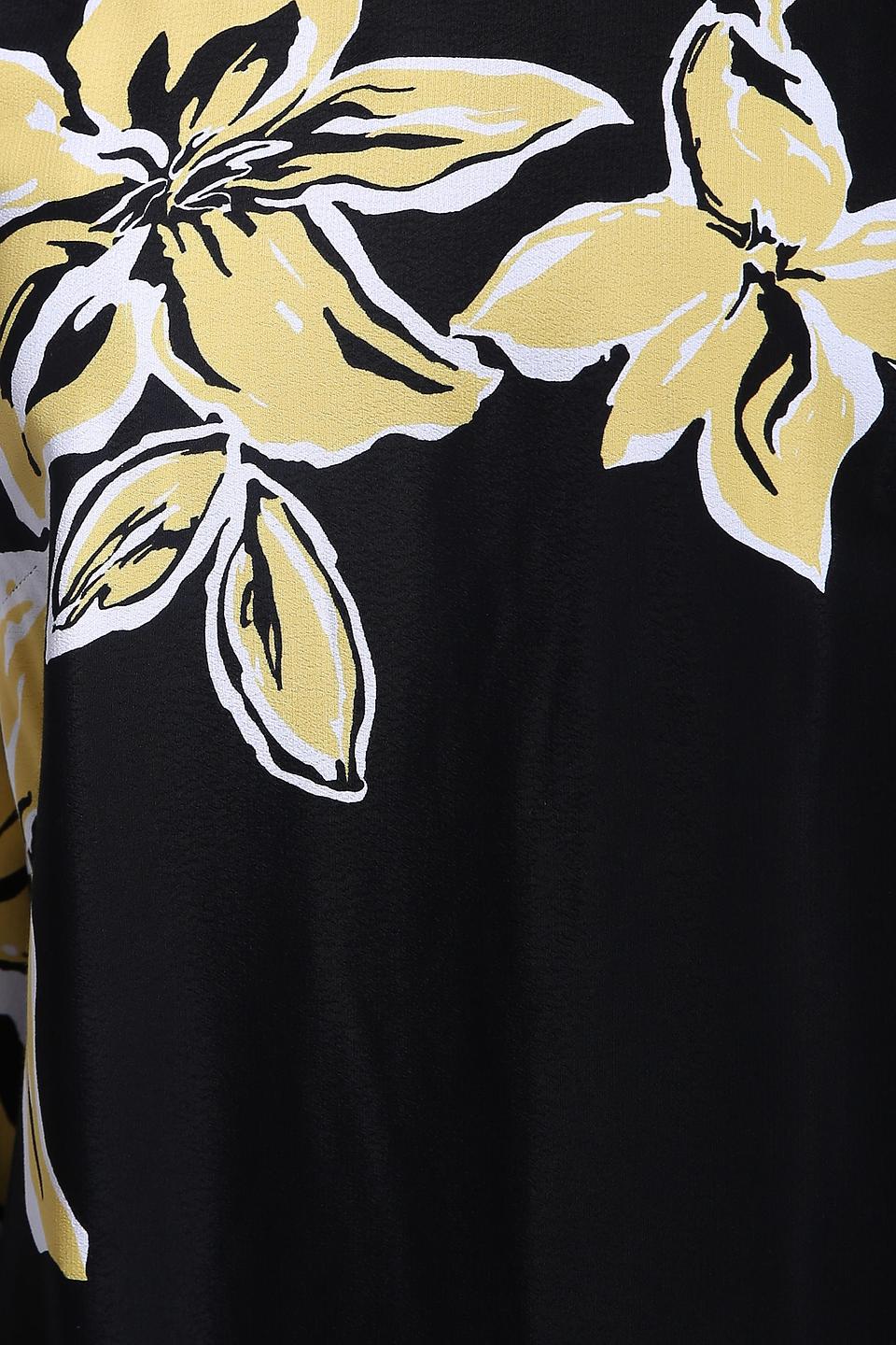 Платье Gerry Weber чёрное с цветочным принтом