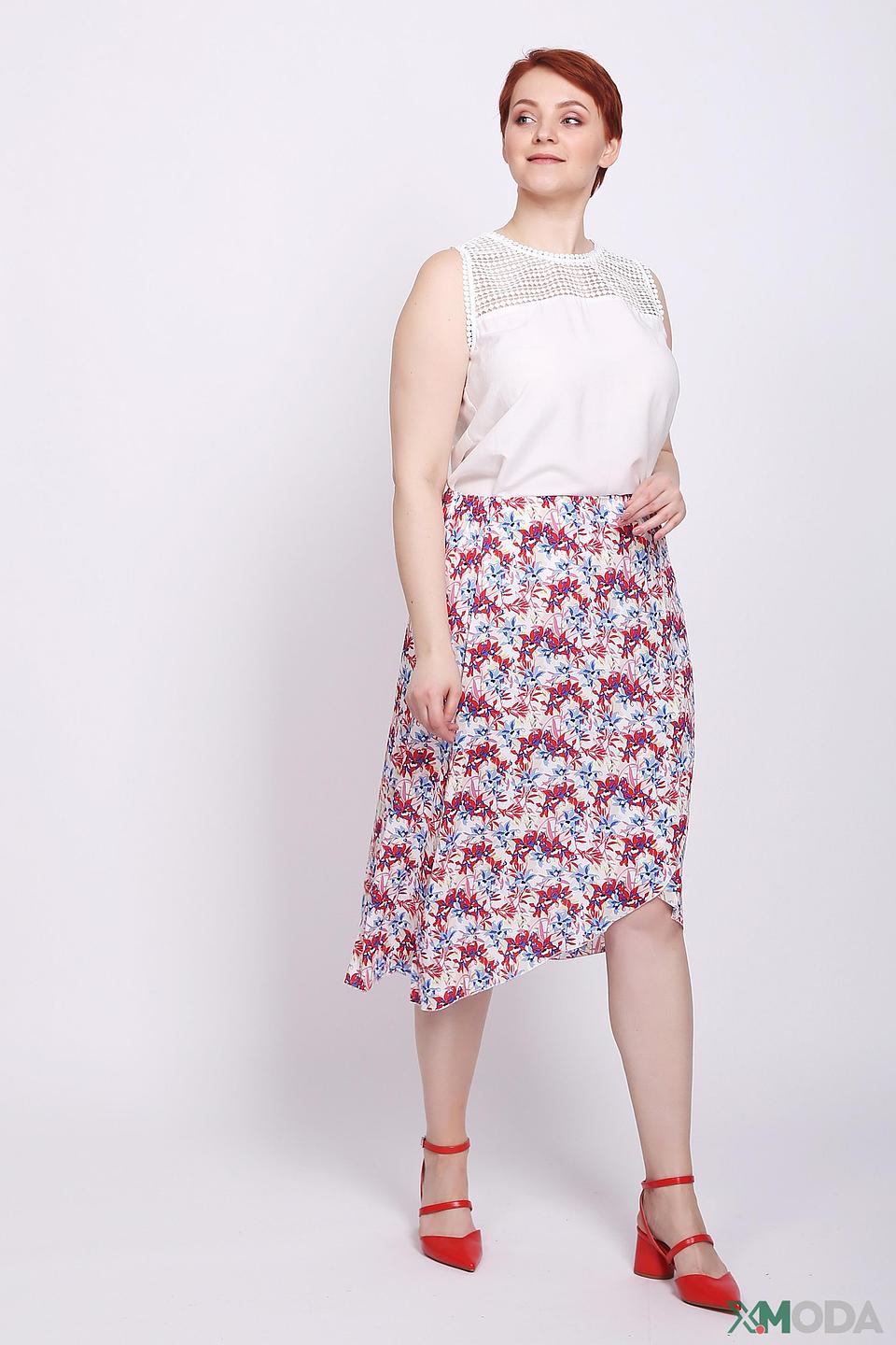 Топ Taifun с кружевом белый