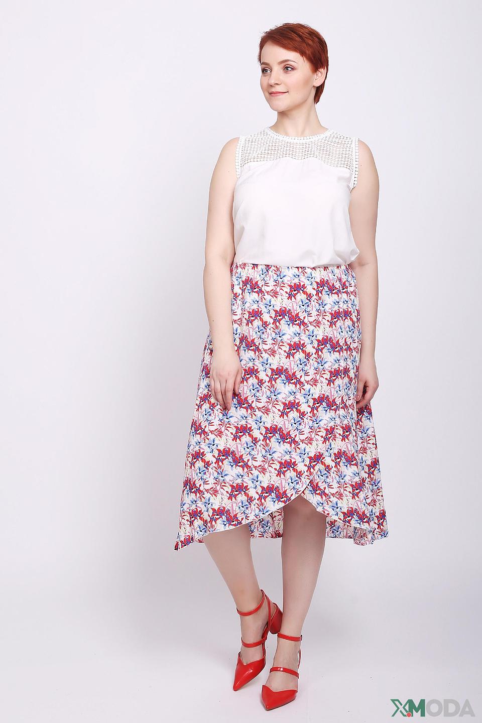 Топ Taifun с кружевом белый