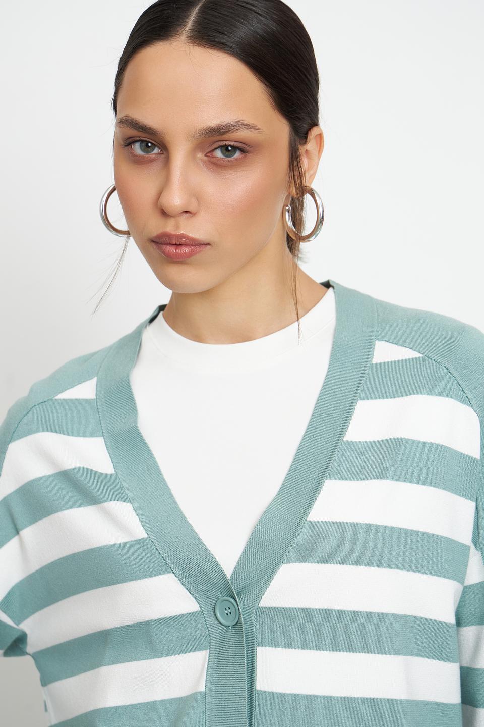 Жакет Pezzo в полоску мятный