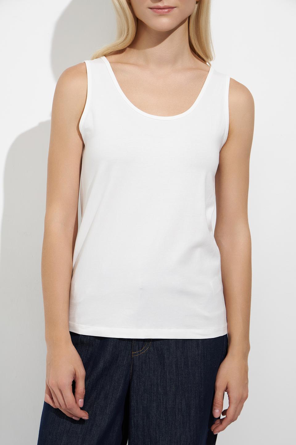 Топ Tom Tailor белый базовый